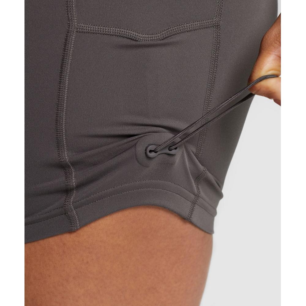 Gymshark Legacy Upnuté šortky Šedofialové B7a4g Pbvr