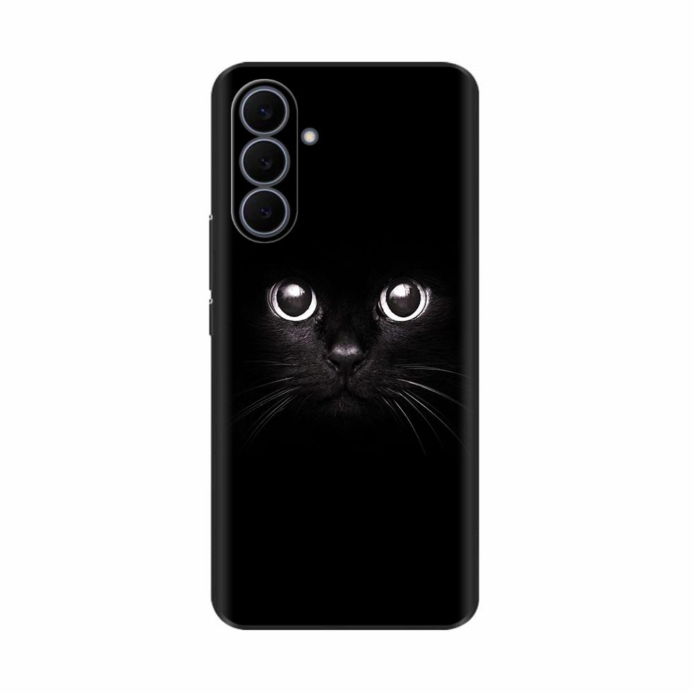 For Samsung Galaxy S25 FE Case Cute Cool Black Silicone Phone Cases For Samsung S25 FE 5G Case S25FE Back Cover Coque TPU Fundas