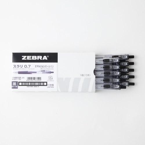 Zebra oil-based ballpoint pen slurry 0.7 black 10 pieces B-BN11-BK