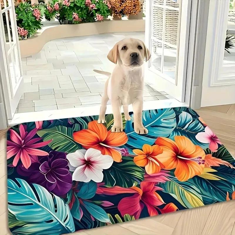 1PC Wooden Pattern Kitchen Rugs Non-Slip Home Door Mats Pop Design Bathroom Rug Bath Mat Carpet for Home Sink Laundry Decor