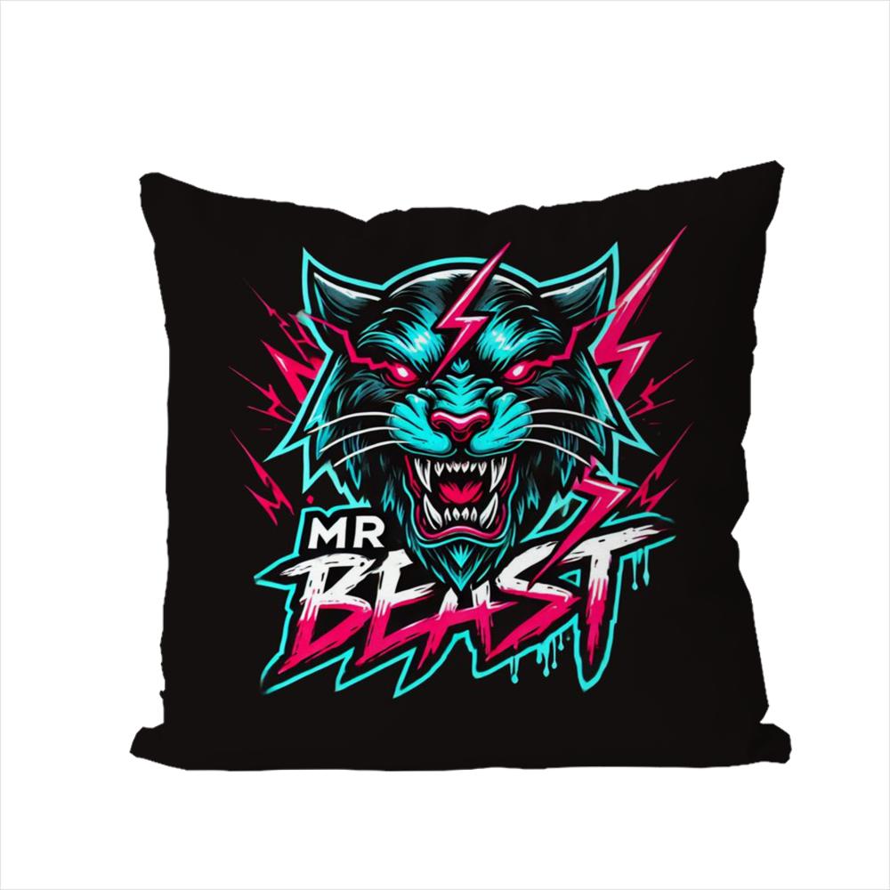 

Mr BBeast Pillow Case For Car Sofa Decorative Home Doublesided Print Plush Square Throw Pillow Cushion Cover 30x30cm