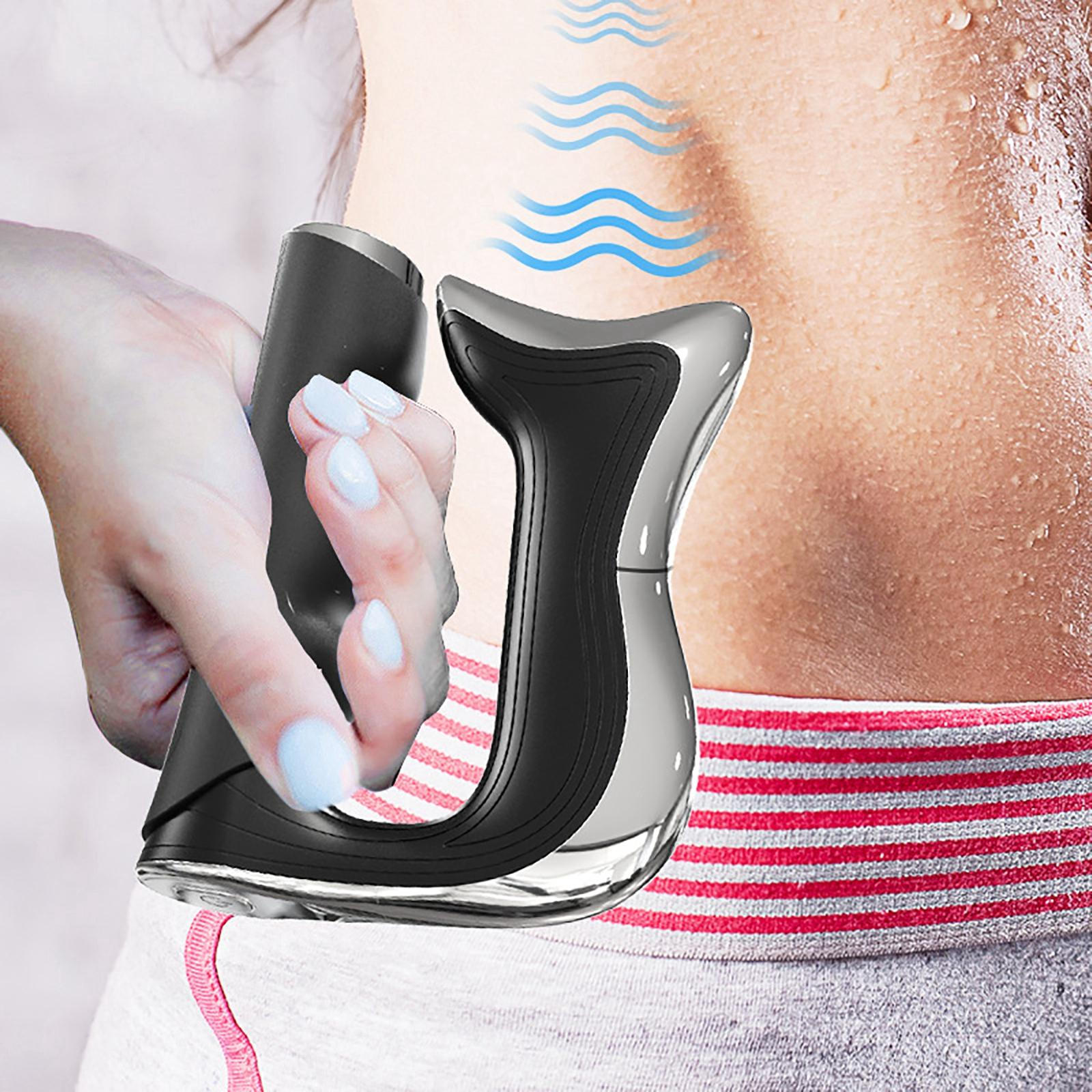 

Мини-массажер, перезаряжаемый электрический массажер для спины, шеи, талии чёрный