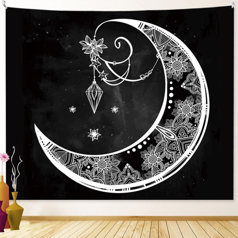 Tarot Sun Moon Dream Catcher Tapestry Witchcraft Decor Hippie Boho Tapestry Psychedelic Scenes Wall Decor Room Home Decor