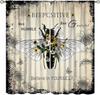 Sunflower Curtains for Kitchen,Black Pithy Rustic Sunshine Beautiful Wonderful Sunflower Plant Flower Butterfly Window Drapes