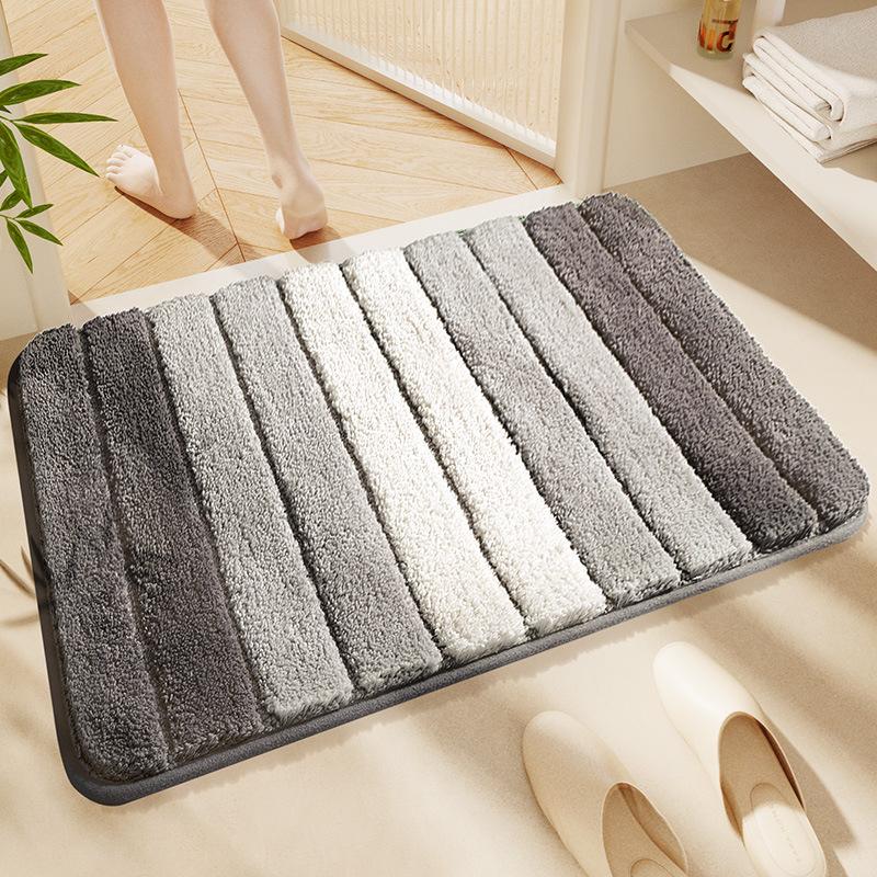 Rainbow Home Bathroom Mat, Super Absorbent, Non-Slip Quick-Dry Mat