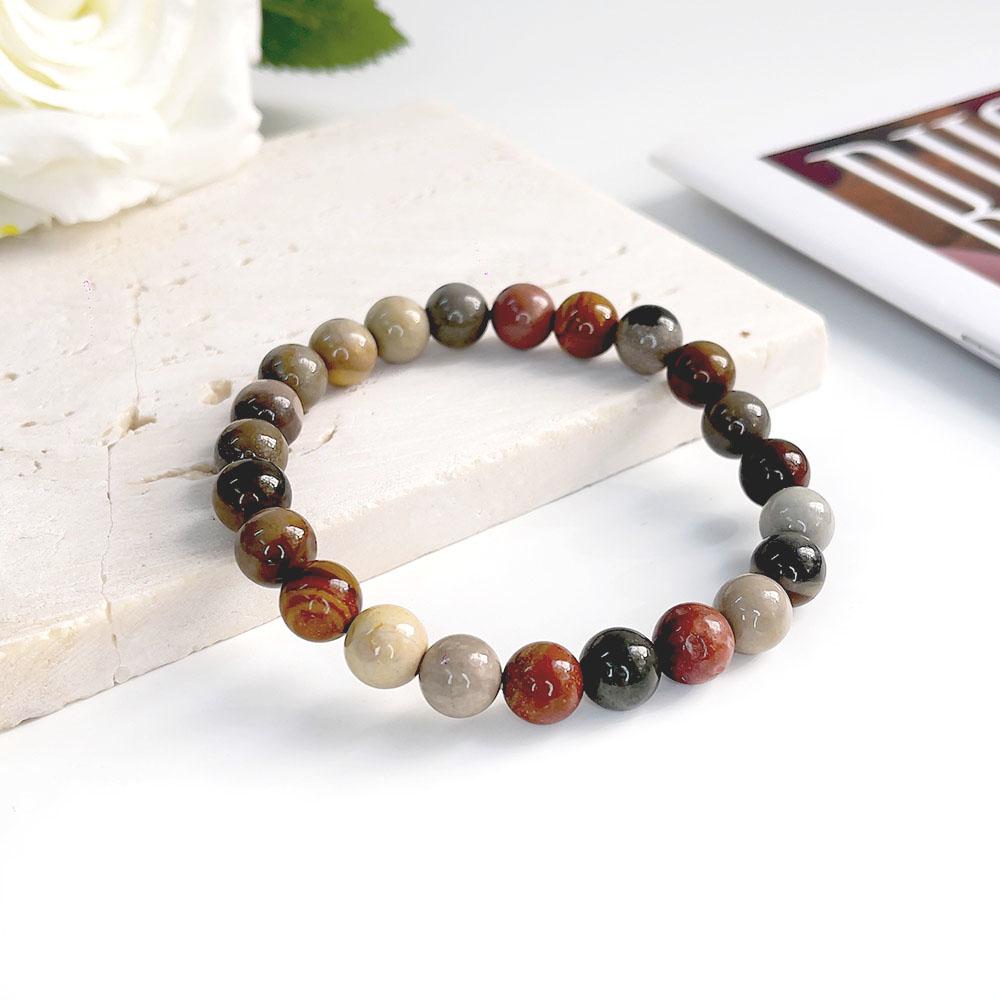 Wholesale 8 Mm Charm Beaded Bracelet Natural Stone Bracelet Crystal Bracelet Natural Stone Beaded Bracelet
