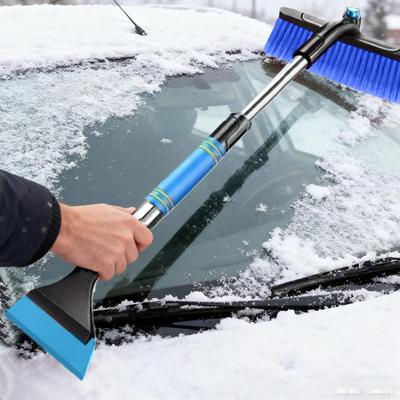 Eiskratzer für Autoscheibe Ergonomisch Teleskopierbar Abnehmbar Automobil Fensterreinigungsschaufel für Fahrzeug LKW SUV Fenster