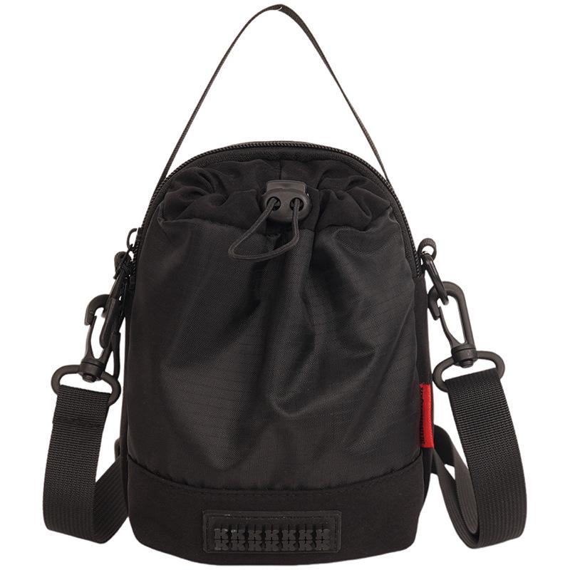 Multifunctional Drawstring Shoulder Bag for Mobile, Bottle & Sports - Large Capacity Crossbody Bag for Outdoor Cycling & Travel