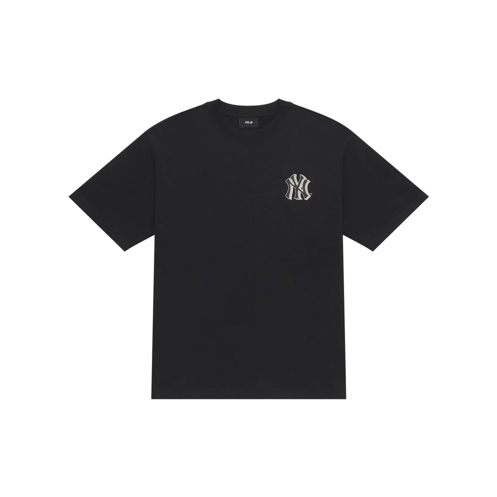 MLB MONOGRAM SS25 T Shirt Unisex Black 3ATSM2153-50BKS