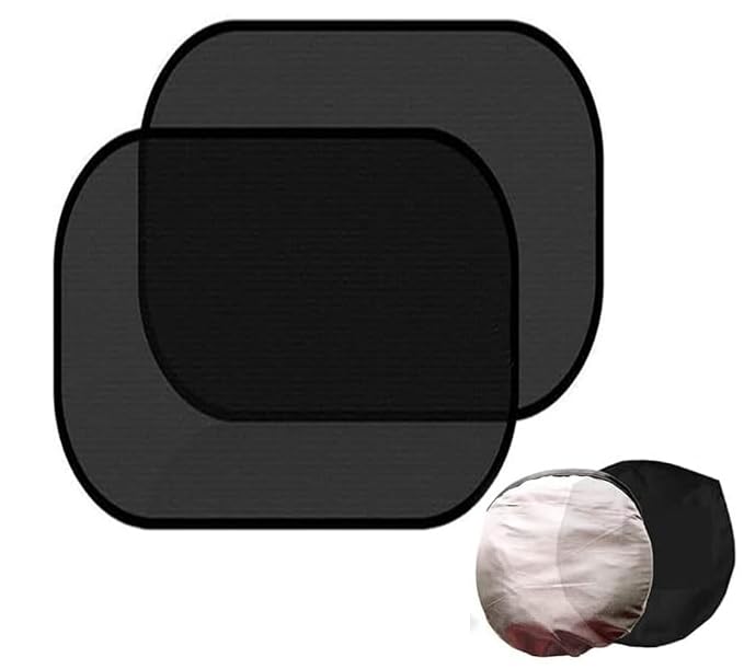 Car Sun Shade Sides, 2 Pieces, Static Cling To Cling, UV Protection, Car Window,