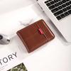 2025 new men's wallet short hot-selling bag ultra-light change bag retro casual buckle square bag