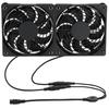 2er-Pack 120mm leiser Lüfter 100V 240V AC Netzteil für PC und Router mit variabler Geschwindigkeitsregelung DC3 12V