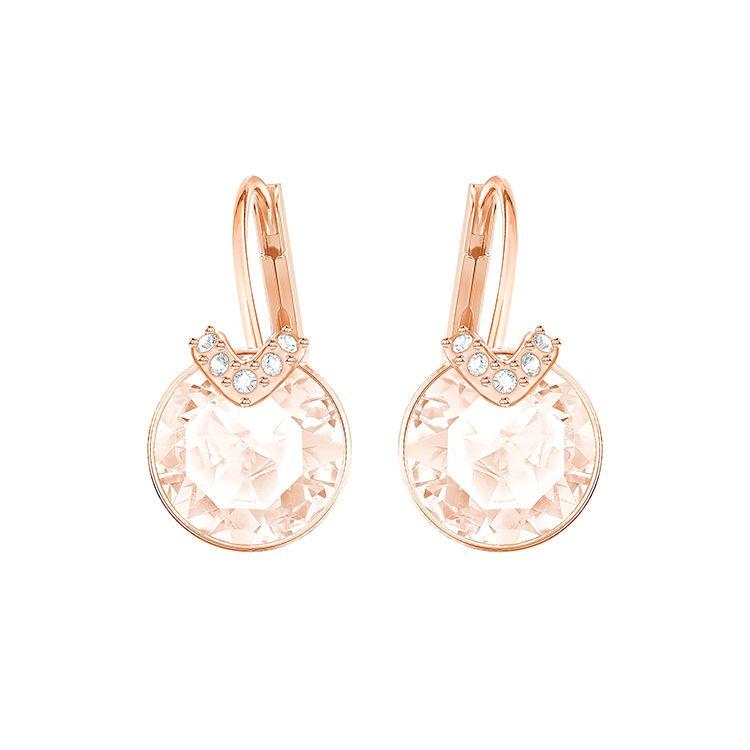 Swarovski Bella Pierced Alloy Earrings Women earrings Rose-Gold 5299318 Box (Random Color)