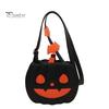 Waterproof Pumpkin Purse Cute Crossbody Bag, Halloween Trick or Treat Fashionable Novelty Bag Lightweight with Adjustable Strap for Women Kids Handbag