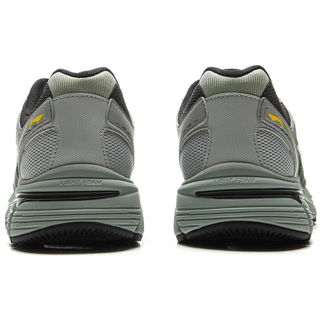 New LiNing Pentium P1000 Low Top Running Shoes Men's Gray Green ARSV039-1