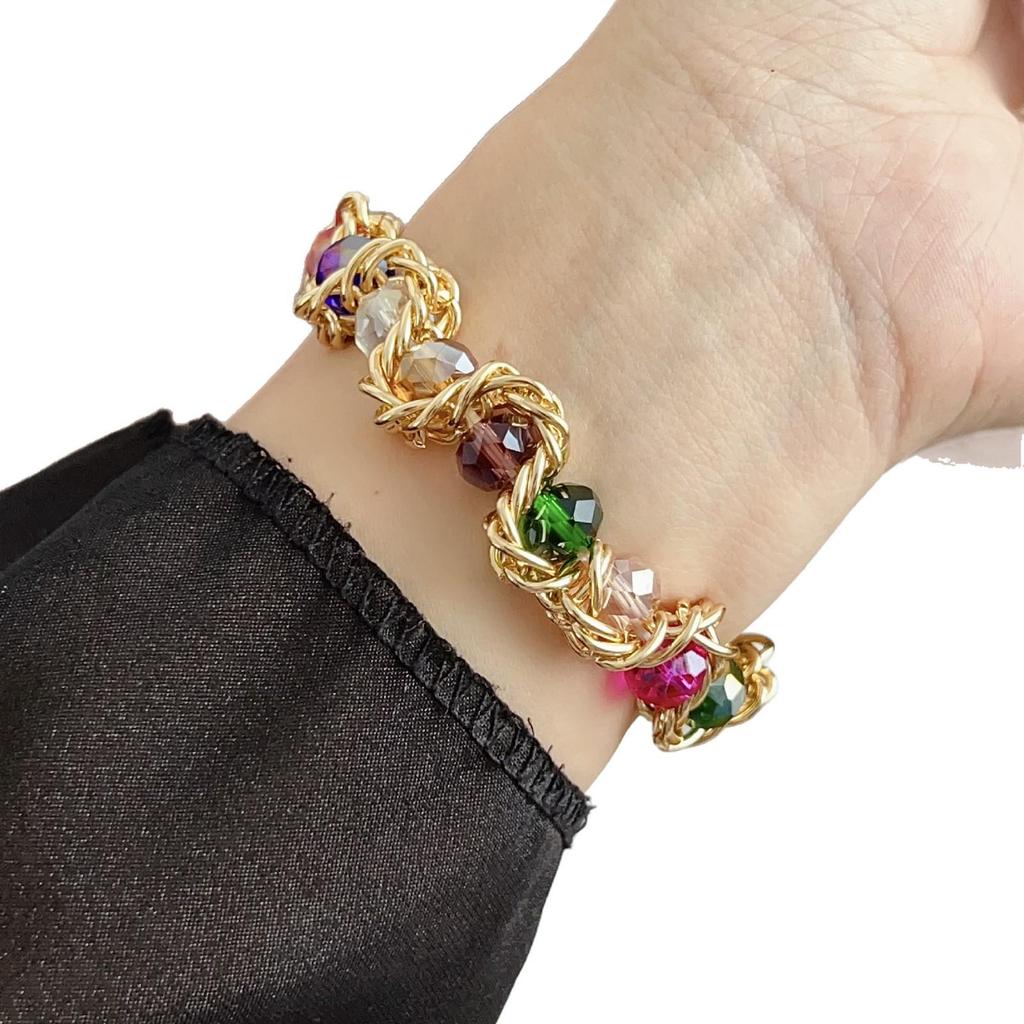 Compatible Apple Watch Crystal Beaded Elastic Strap Band for Series 10
