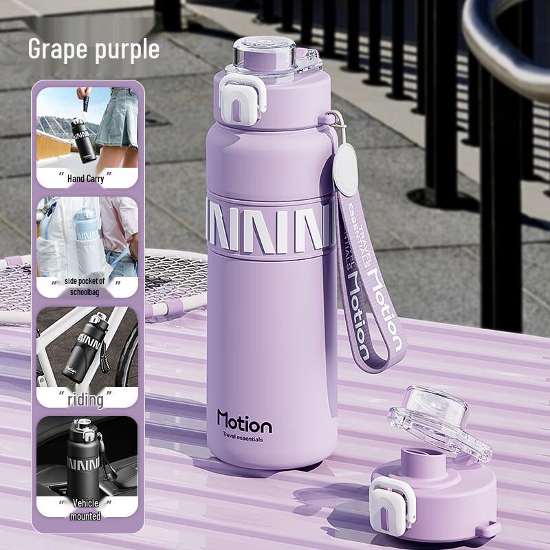 MRSIKEY 316L Stainless Steel Insulated Straw Water Bottle