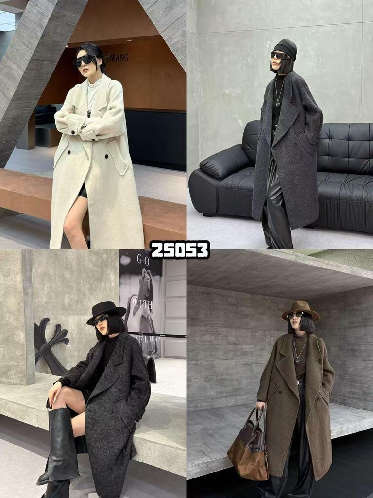 Women's Double-Sided Wool Coat - 2025 New Mid-Length, Thickened, Plus Size for Autumn & Winter