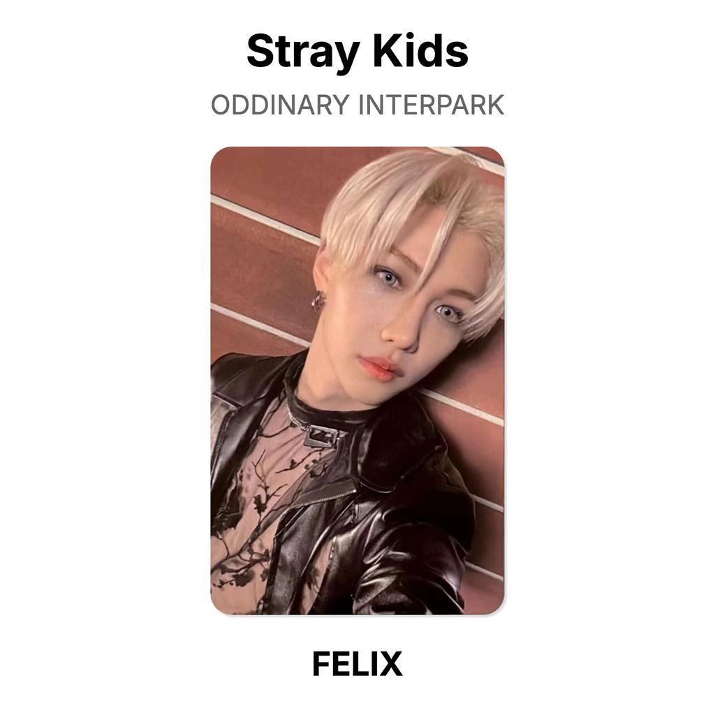 Stray Kids ODDINARY INTERPARK Official Photocard