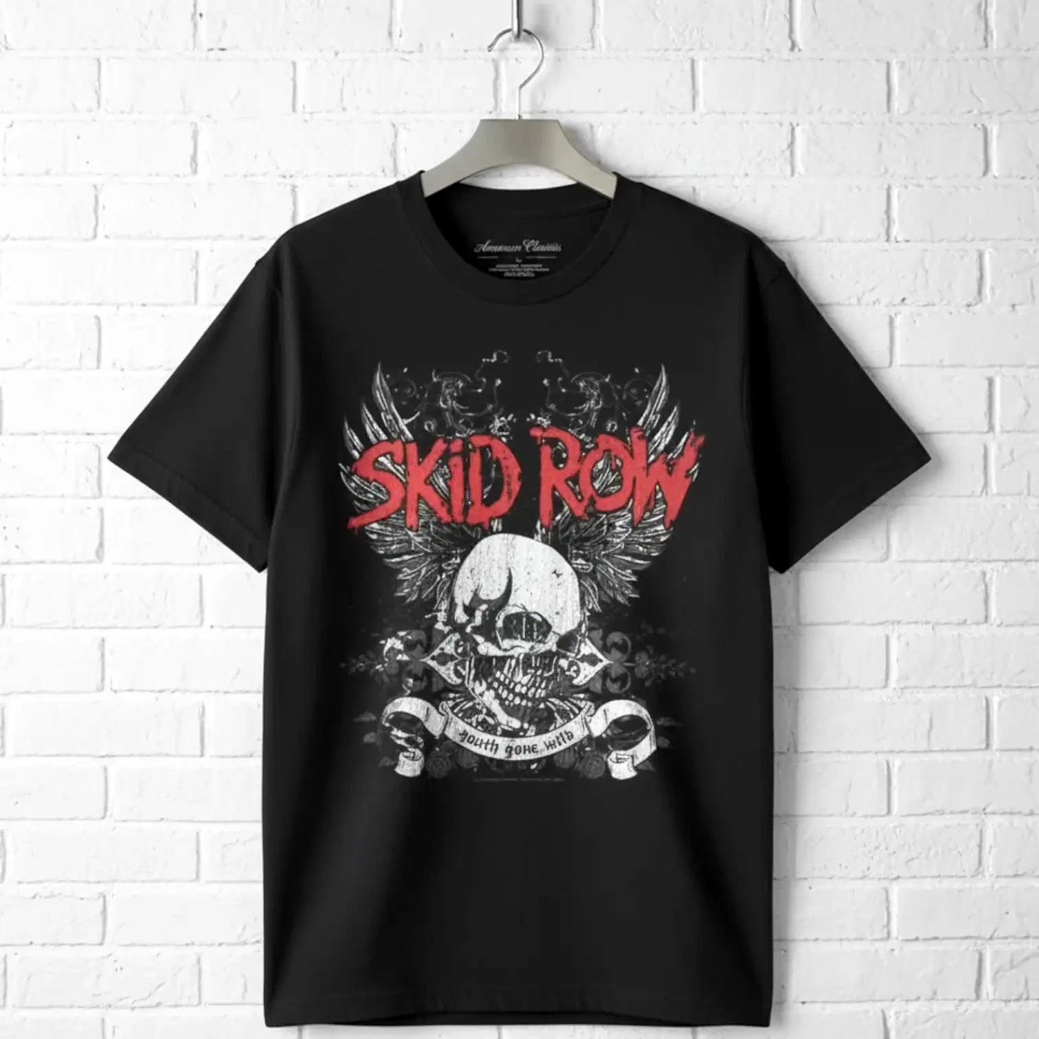 Мужская футболка Skid Row Youth Gone Wild с крылатым черепом M