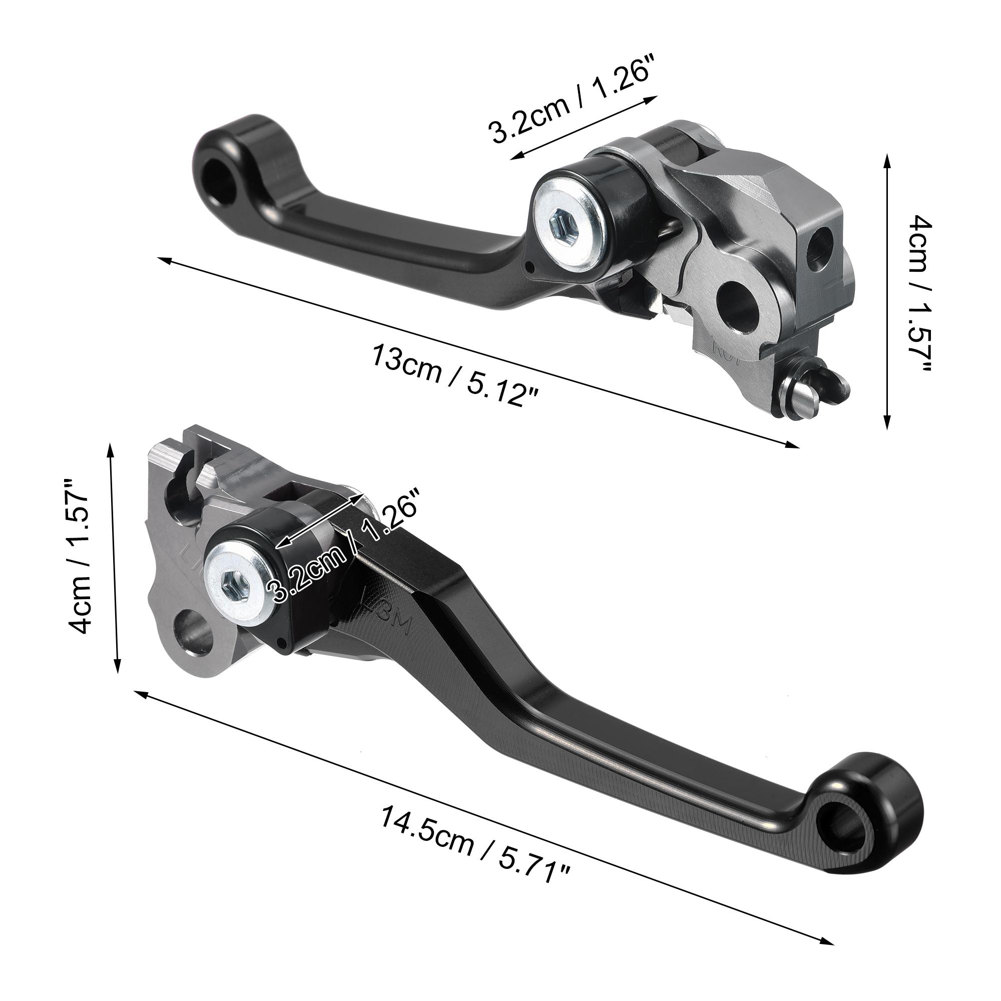 Motoforti Motorcycle CNC Brake Clutch Levers Adjustable Folding Handle Lever Handlebar for Honda CRF250R CRF450R 2007-