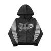 Y2K Gothic Punk Printed Men's and Women's Street Fashion Hooded Sports Shirt Hip Hop Retro Harajuku Loose Zip-up Hoodie