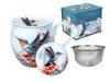 Carmani Barrel Mug with Lid - Hummingbird