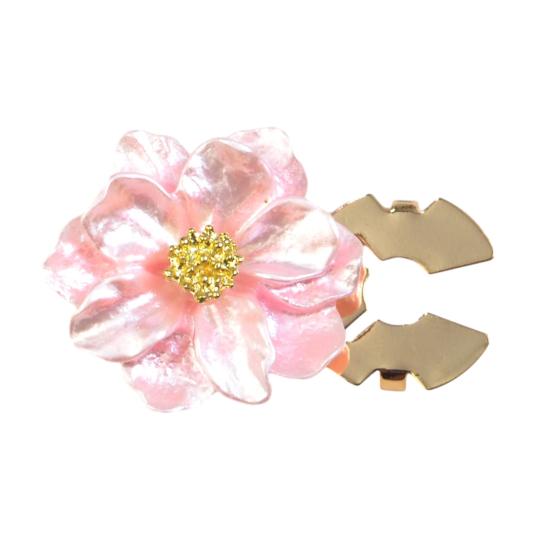 Button Cuff Pearly Luster Gardenia Flower Shape Easy Installation Button Cover Decorative Shirt