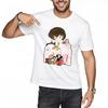 Tshirt Men Adult New Teeshirts Anime Girl With Pets Short Sleeve Classic Tshirt Cool Cotton Essential Teeshirts
