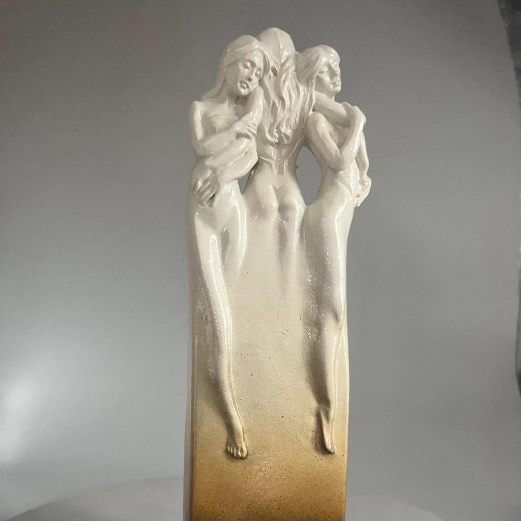 New Three Goddesses Sculpture Statue Resin Crafts Ornaments Home Garden Garden Study Resin Ornaments