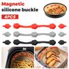 12Pcs Air Fryer Magnet Silicone Buckle Quick Release Magnetic Silicone Clip Air Fryer Lock Parchment Liner Prevent Paper To Burn