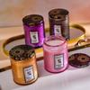 Embossed Glass Cup Aromatherapy Candle Gift Set - Smokeless & Creative Festival Souvenir