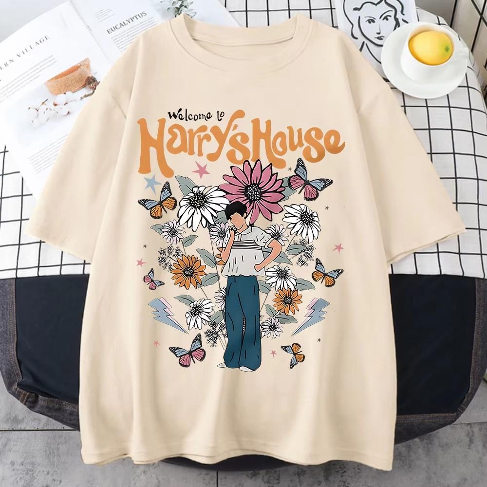 

Harry Styles Harrys House Print Tshirt Music Cotton Clothes Men Casual Fashion High Quality Unisex T Shirt Couple Outfits M