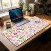 Rubber Base Floral Desk Pad Non-Slip Computer Mat Sweet Mouse Pad  Office