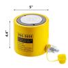 50 Ton Solid Hydraulic Ram Cylinder Jack 2" 50mm Stroke Single Acting Pump