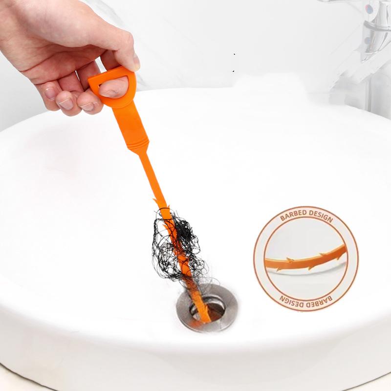 Środek do usuwania zatorów z włosów, środek do usuwania zatorów z odpływu łazienkowego, spirala do czyszczenia zlewu, narzędzie do pogłębiania kanalizacji z włosów i śmieci, natychmiastowe udrażnianie zatorów z włosów