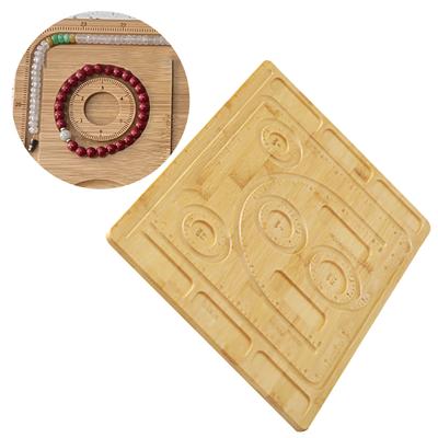 Tavola per Infilare Perline in Legno per Creazione Bracciali Collane Misure Imperiali Segnate Misuratore per Bracciali per Design di Gioielli