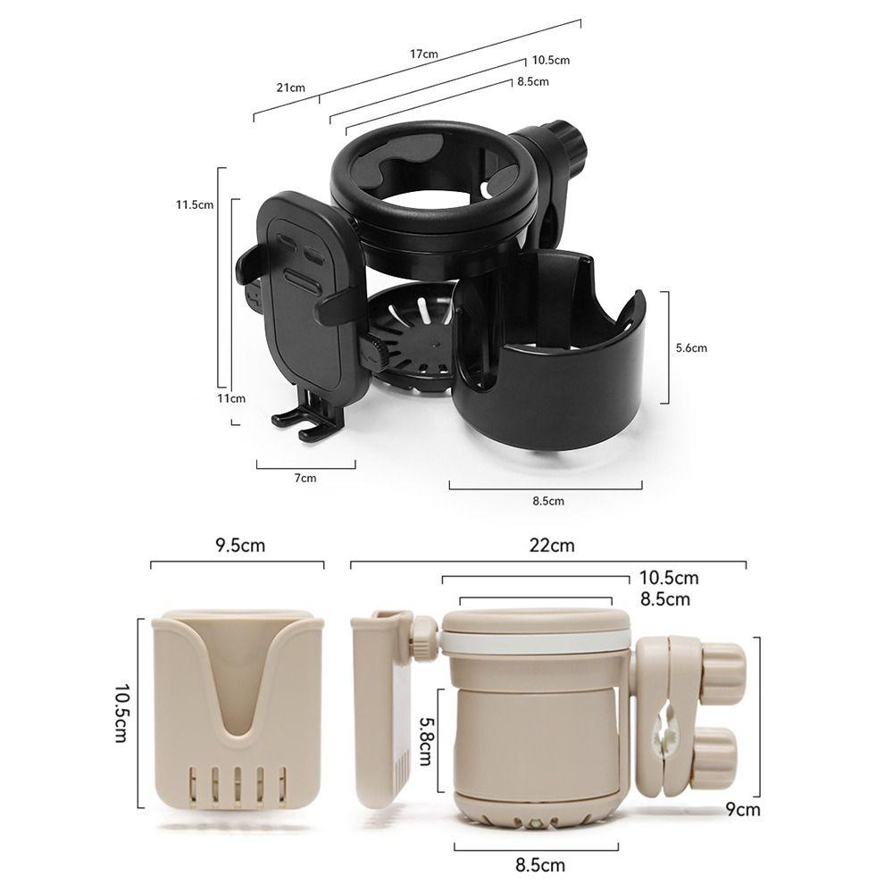 360° Rotation Cup Holder Non Slip Phone Holder Durable Baby Stroller Cup Holder Bicycle