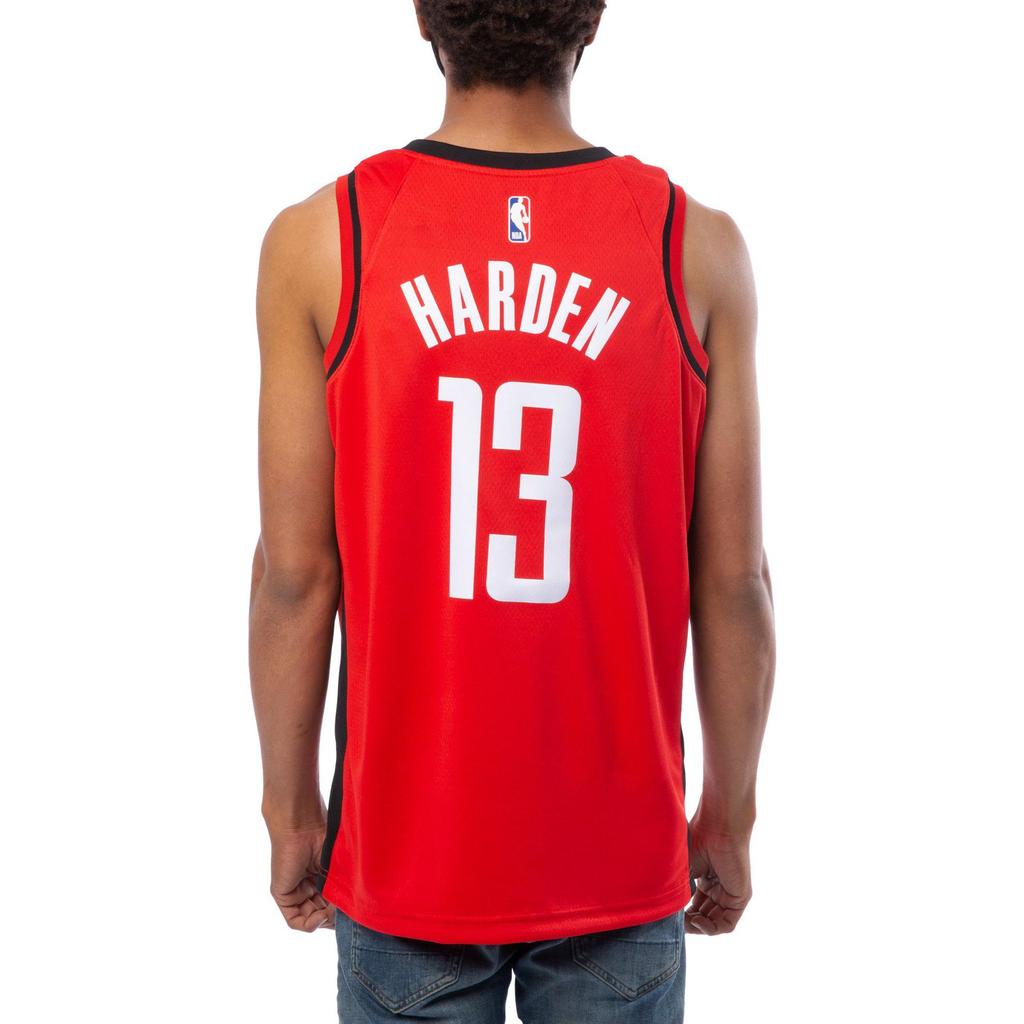 Nike NBA Houston Rockets James Harden #13 Fan Edition Breathable Reflective Basketball Jersey 2020 Season Graduation Men Tops Red CW3666-665