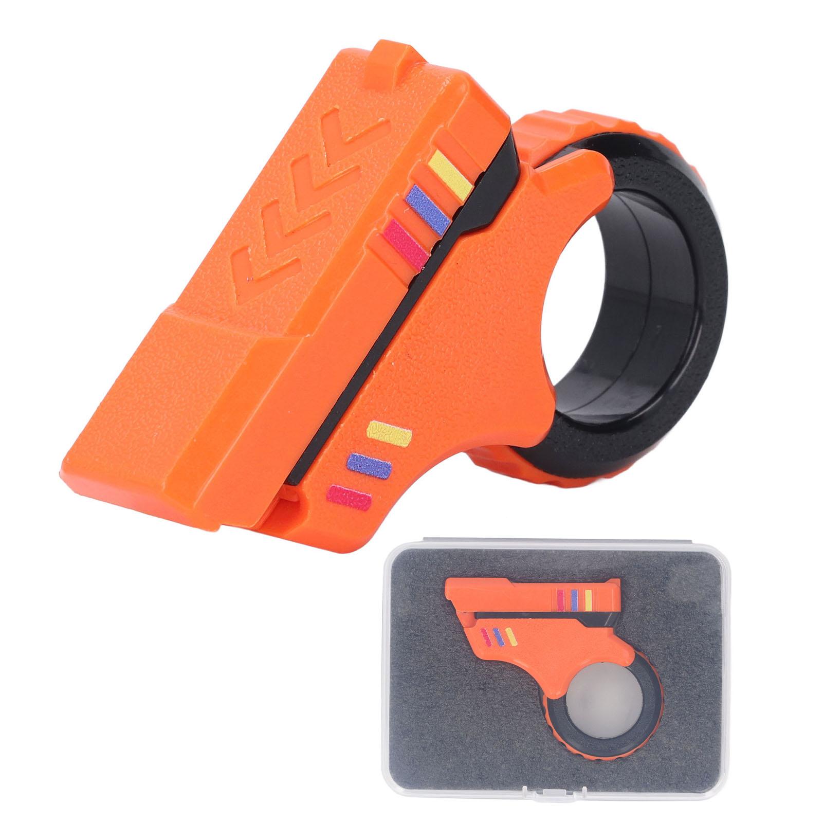 

Игрушка-слайдер для пальцев Магнитная нескользящая трещотка для снятия стресса Декомпрессионная игрушка-слайдер для пальцев 3D Orange