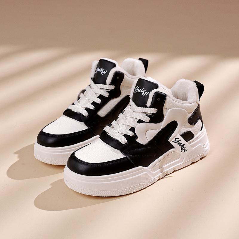 

Зимние теплые сноубутсы для женщин, нескользящие кроссовки на массивной платформе с подкладкой из искусственного меха, шнуровка, теннисные туфли для ходьбы, женские удобные короткие ботильоны 40 бежевый