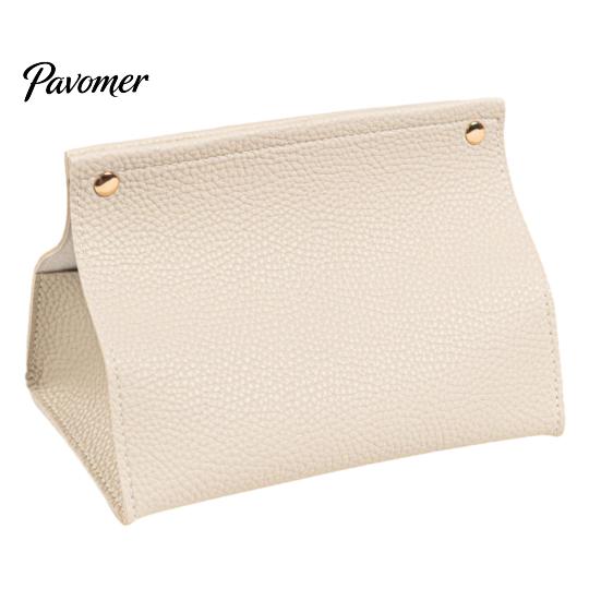 Flexible PVC Tissue Box Cover Box, Easy Open Waterproof Leather Design, Simple Double-sided Case Style Durable Anti-Crack Dispenser for Home
