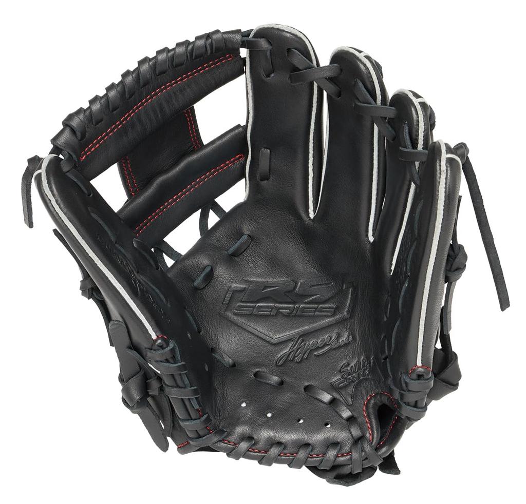 Rawlings Baseball HYPER TECH R9 SERIES Black Size Small Glove, Softball, Junior, Kids, GJ5R9BFS, [All-Around], (Right-Handed Thrower)