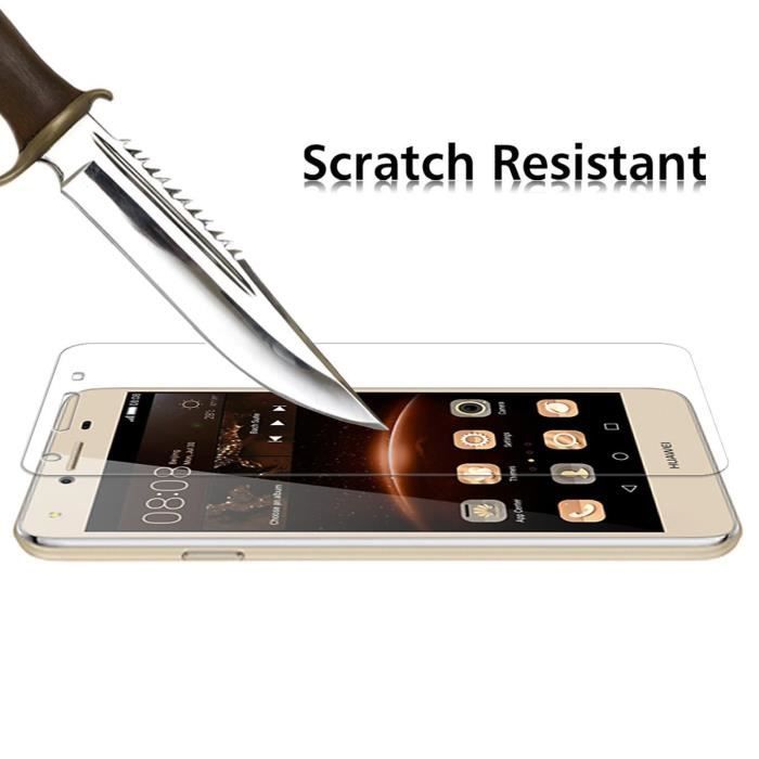 Screen Protector - Phonillico® - HUAWEI Y5 2 Y5 II - Tempered Glass - Anti-Scratch - Transparent