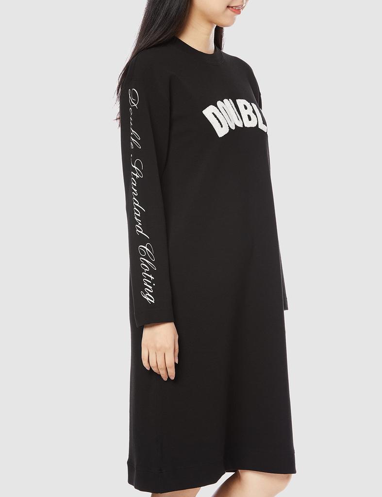 Double Standard Clothing Heather Inlay Knit Size 38 Dress, 0201-180-213, Women's, Black,