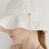 Halden Over Flap Cotton Bucket Hat (C015_ivory)