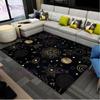 Golden Sun and Moon Carpet Entrance Door Floor Mat Abstract Geometric Optical Doormat Non-slip Floor Mat Living Room Decor Rug