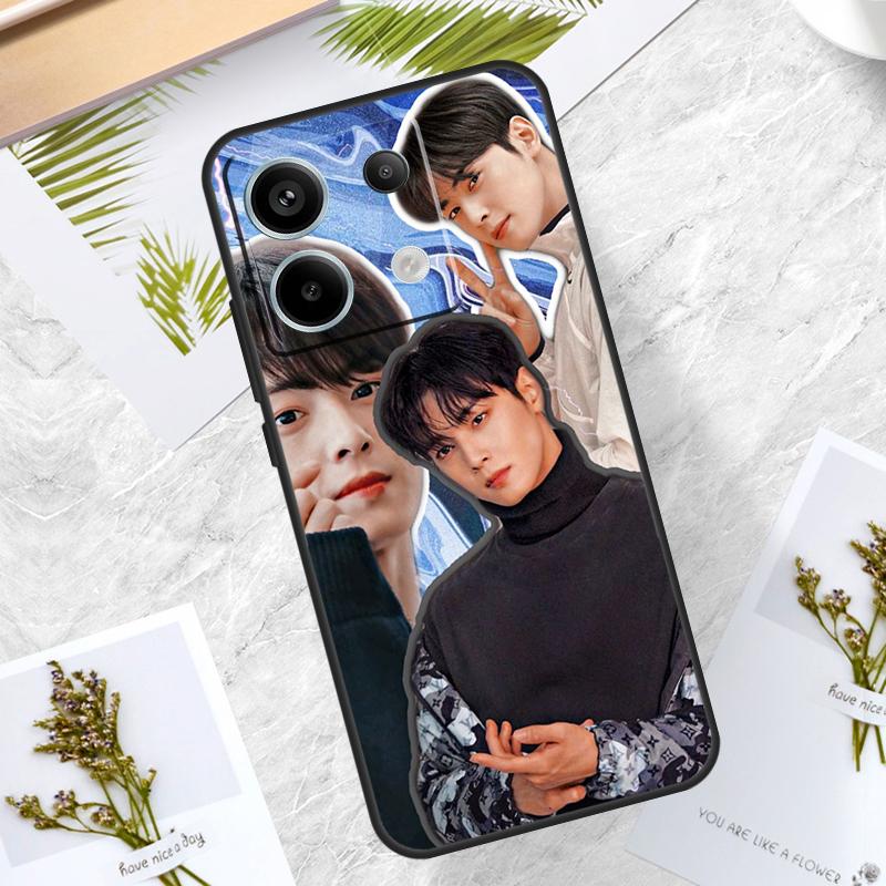 Cha Eun Woo Korean actor singer Case For Xiaomi Redmi Note 13 Pro 12 11 10 9 9S 10S 11S 12S Cover For Redmi 12C 9C 10C 13C