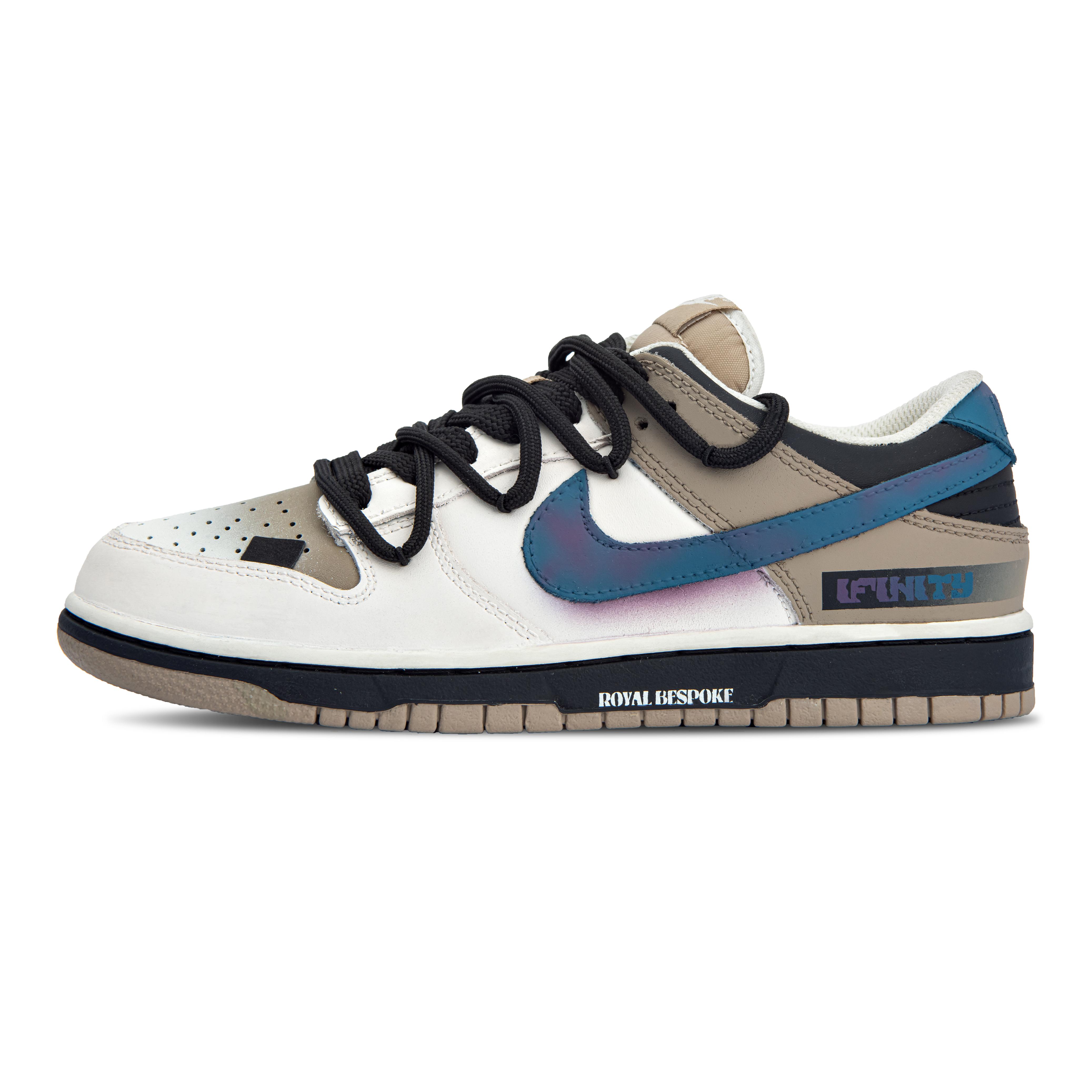 

Nike Dunk Infinite Slip Resistant Abrasion Resistant Low top Skateboard Shoes Unisex Brown White HQ1175-240(Team34-) 44