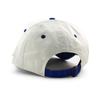 New Era 9TWENTY Strapback Chicago Cubs MLB Classic Sidescript Strapback Cap In Low Cream. Profile.